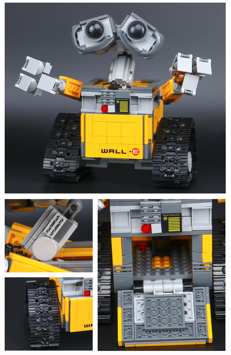 CUSTOM 16003 빌딩 블록 장난감 아이디어 WALL E 빌딩 브릭 세트