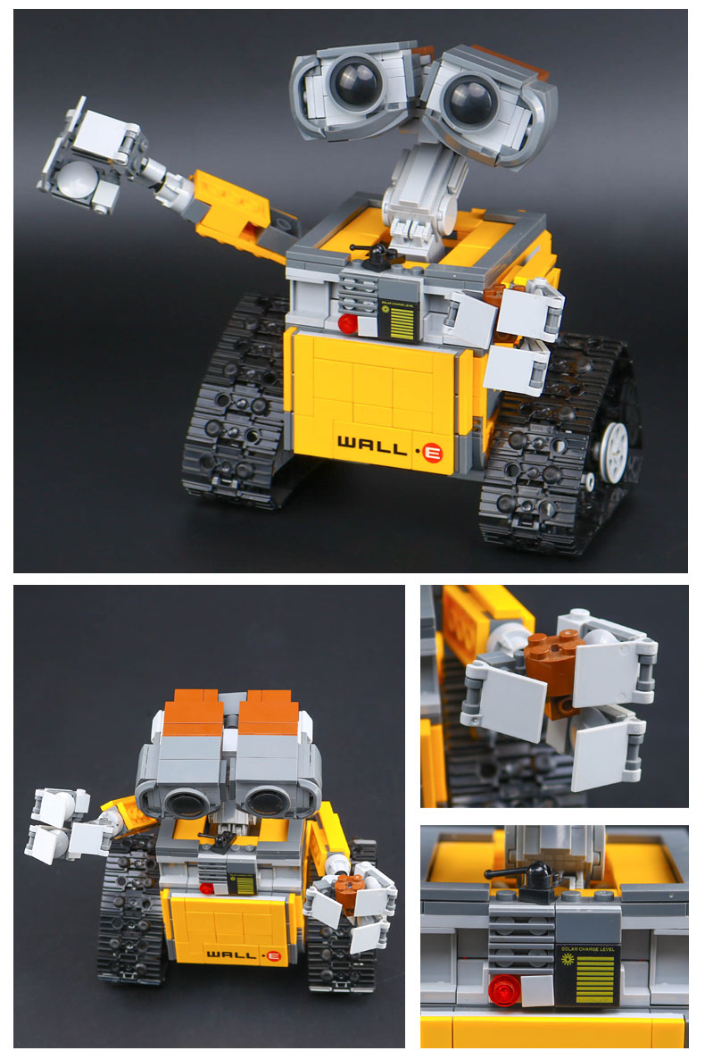 CUSTOM 16003 빌딩 블록 장난감 아이디어 WALL E 빌딩 브릭 세트