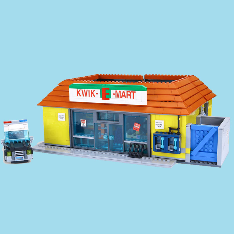 CUSTOM 16004 Building Blocks The Simpsons Kwik-E-Mart Building Brick Sets