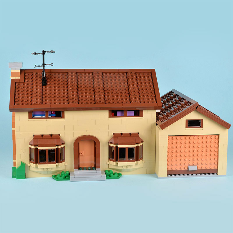 CUSTOM 16005 The Simpsons House Building Bricks Set