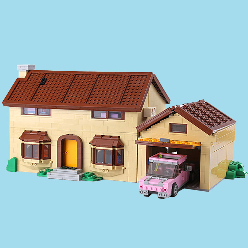 CUSTOM 16005 The Simpsons House Building Bricks Set