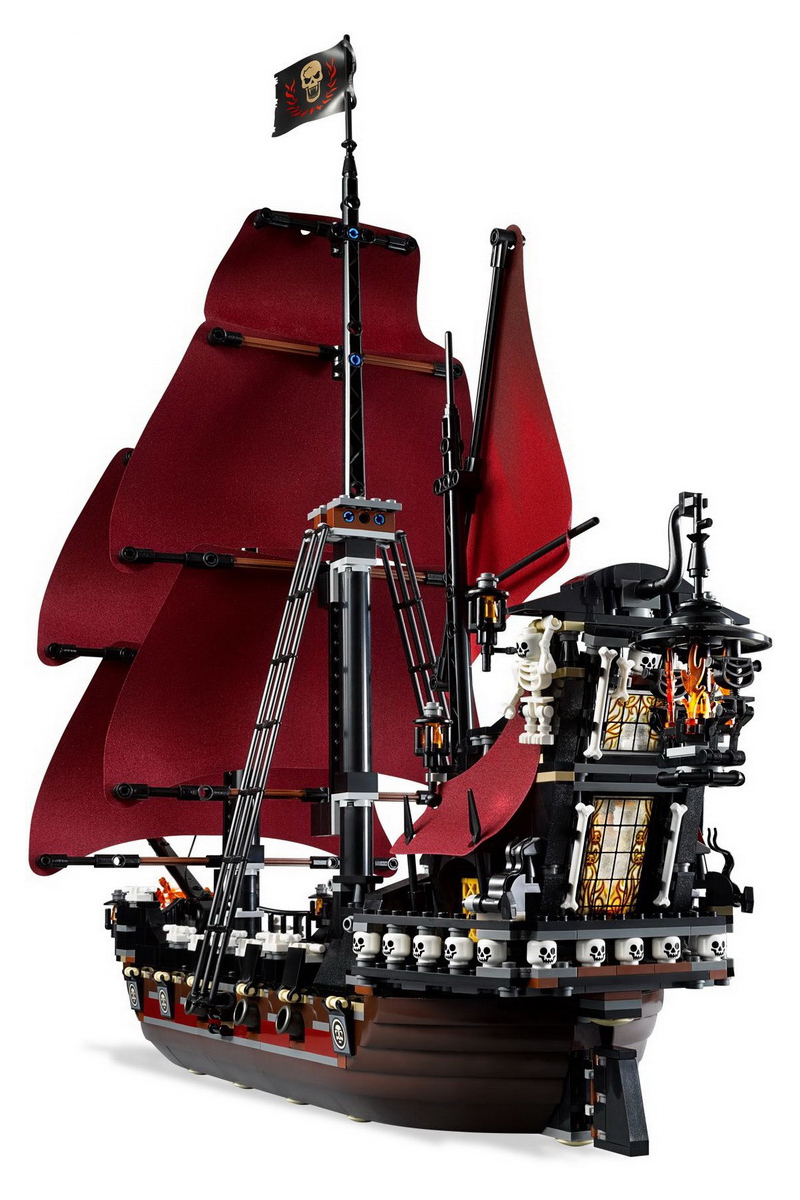 Ideas 16009 Pirates Of The Caribbean Queen Anne's Revenge Ship Building Blocks 