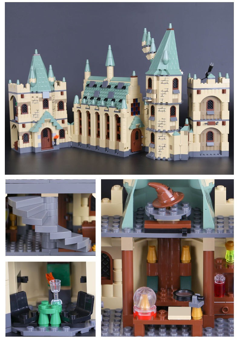 CUSTOM 16030 Hogwarts Castle Building Bricks Set