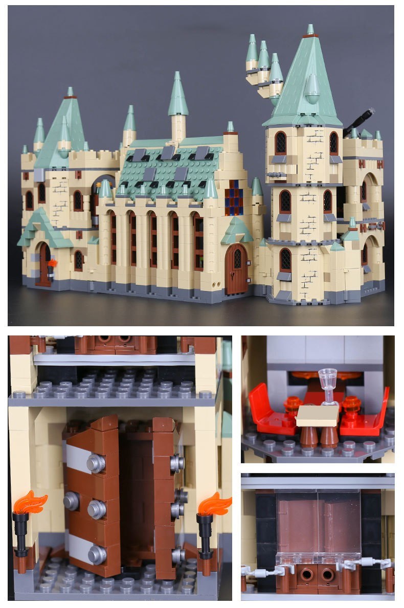 CUSTOM 16030 Hogwarts Castle Building Bricks Set
