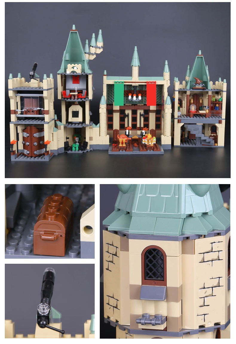 Custom The Hogwarts Castle Compatible Building Bricks Toy Set 1340