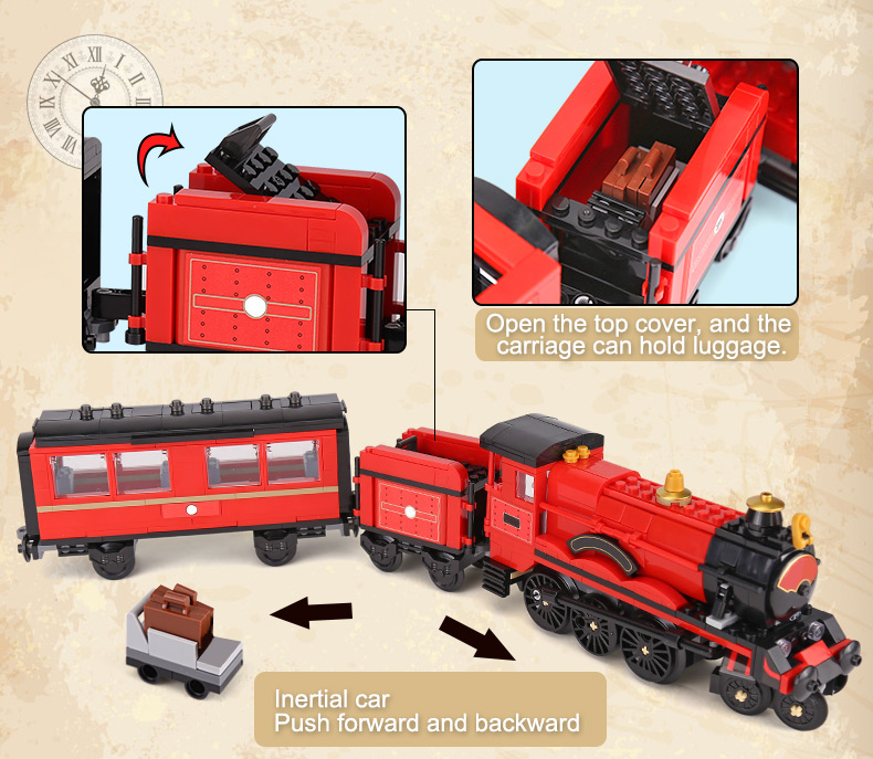 CUSTOM 16055 Harry Potter Hogwarts Express Building Bricks Set