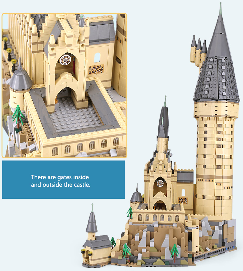 CUSTOM 16060 Hogwarts Castle Building Bricks Set