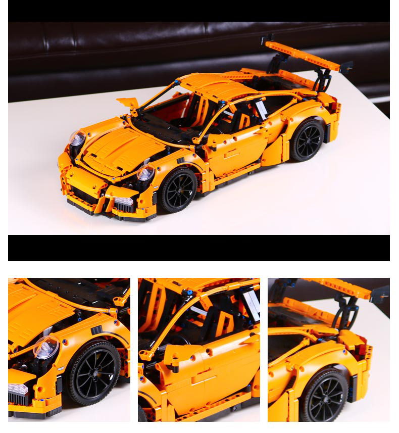 BENUTZERDEFINIERTE 20001 Bausteine Spielzeugtechnik Porsche 911 GT3 RS Bausteinsätze