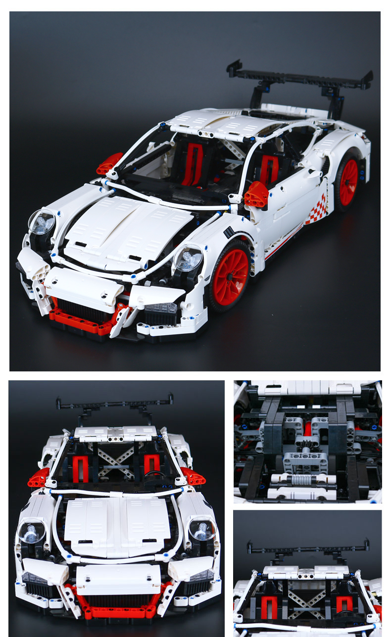 BENUTZERDEFINIERTE 20001B Bausteine Spielzeugtechnik Porsche 911 GT3 RS Bausteinsätze