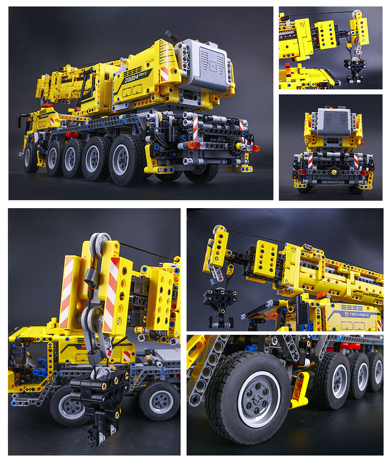 CUSTOM 20004 Building Blocks Technic Mobile Crane MK II Building Brick Sets