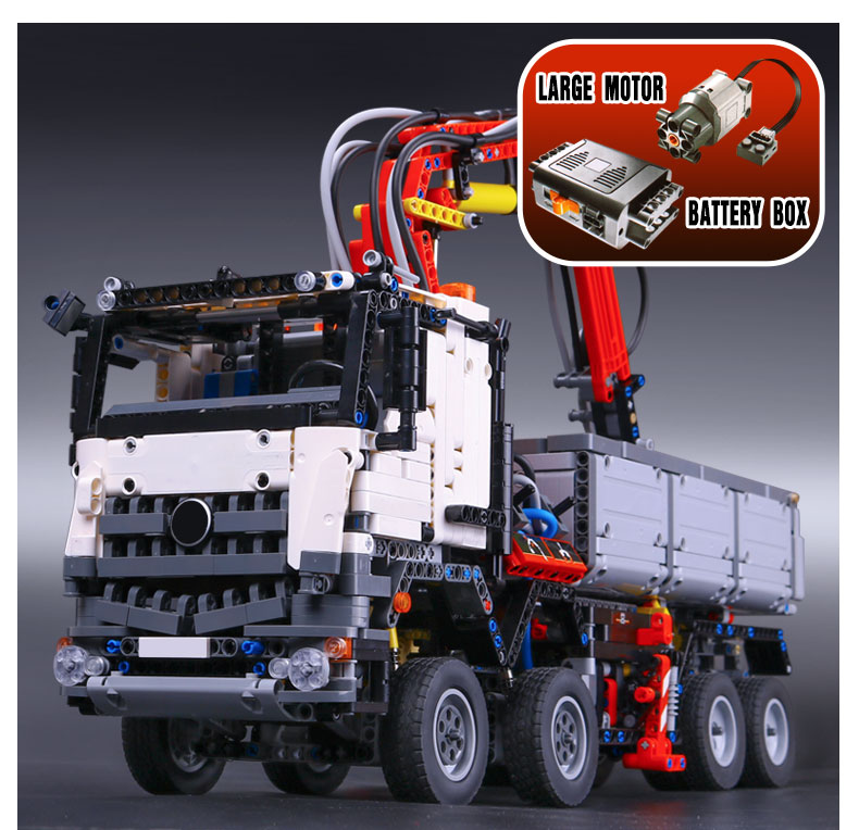 CUSTOM 20005 Building Blocks Technic Mercedes Benz Arocs Building Brick Sets