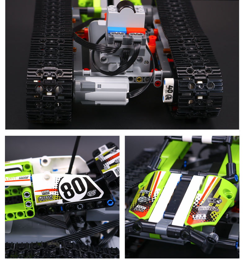 CUSTOM 20033 Building Blocks Toys RC Tracked Racer Building Brick Sets