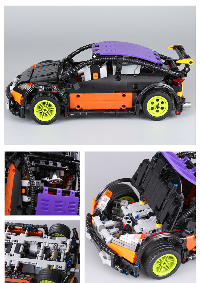 CUSTOM 20053 Building Blocks Toys MOC Hatchback Type R Building Brick Sets