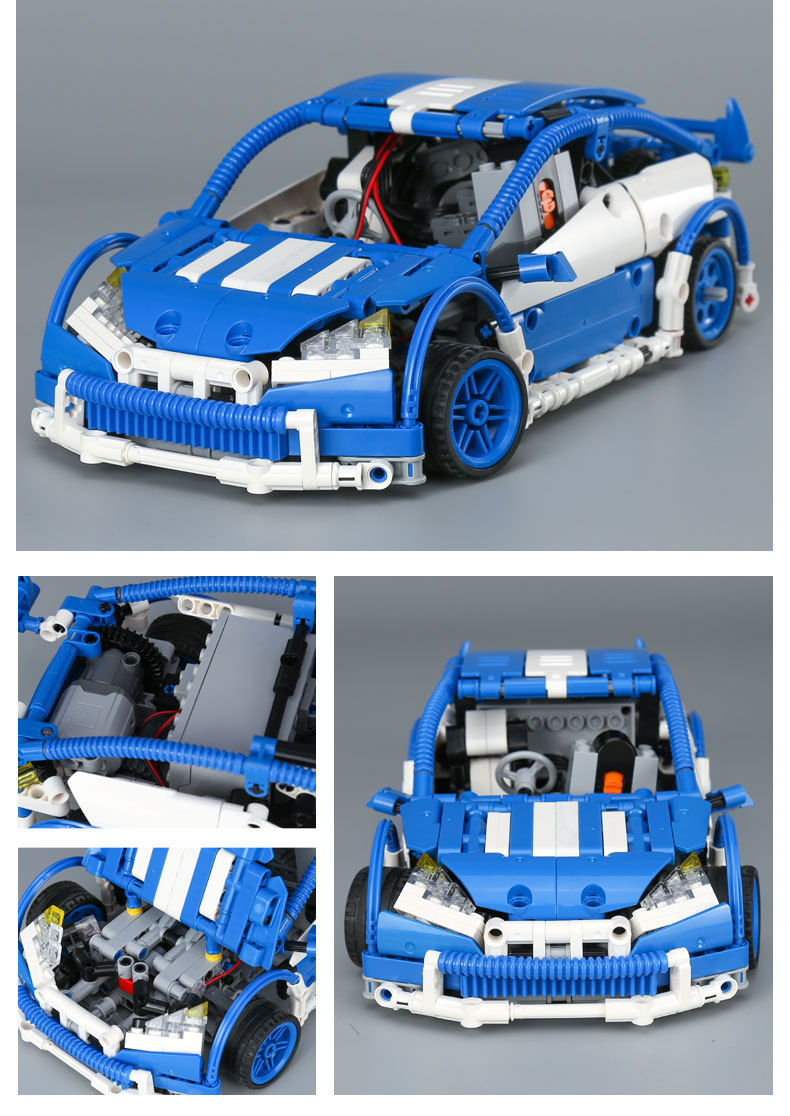 CUSTOM 20053 Building Blocks Toys MOC Hatchback Type R Building Brick Sets