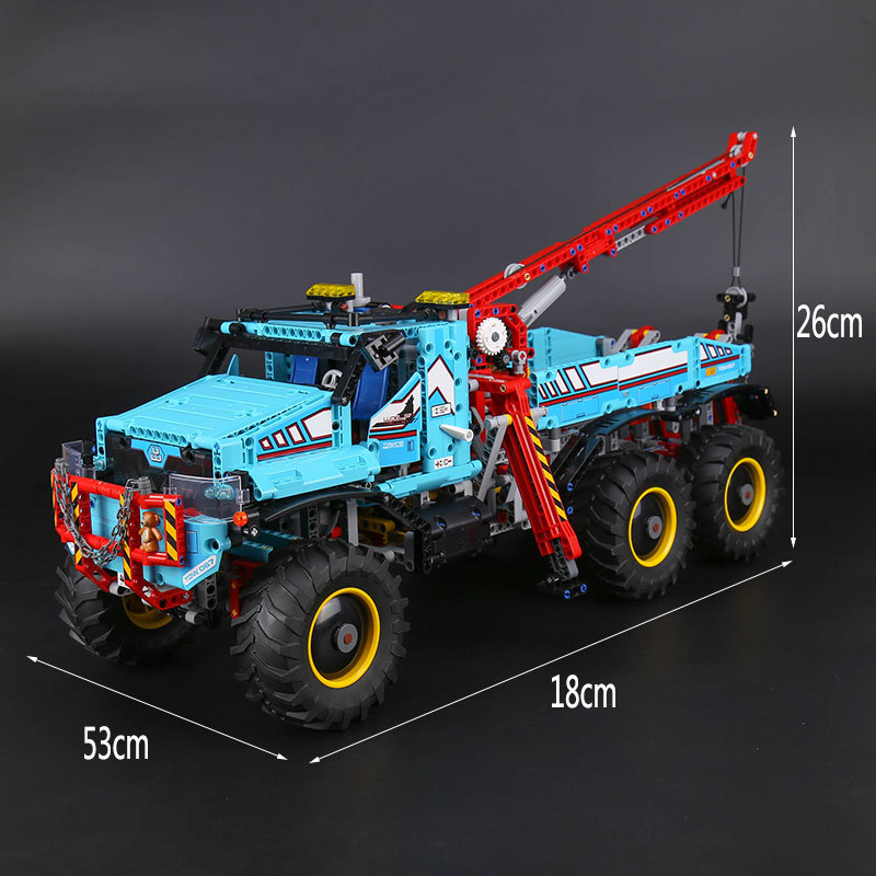 CUSTOM 20056 Building Blocks Toys Technic 6x6 All Terrain Tow Truck Building Brick Sets