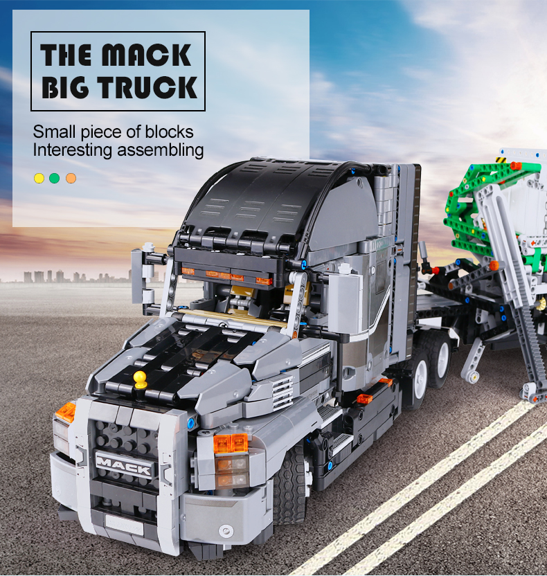 2907Pcs Genuine MOC Technic Series The Mack Big Truck Set Building Blocks Bricks 
