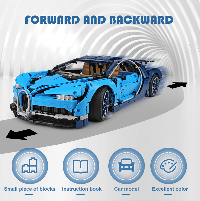 CUSTOM 20086 Technic Bugatti Chiron 빌딩 완구 호환 빌딩 블록