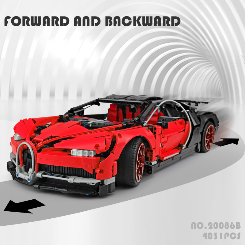 CUSTOM 20086B Bugatti Chiron Building Bricks Set