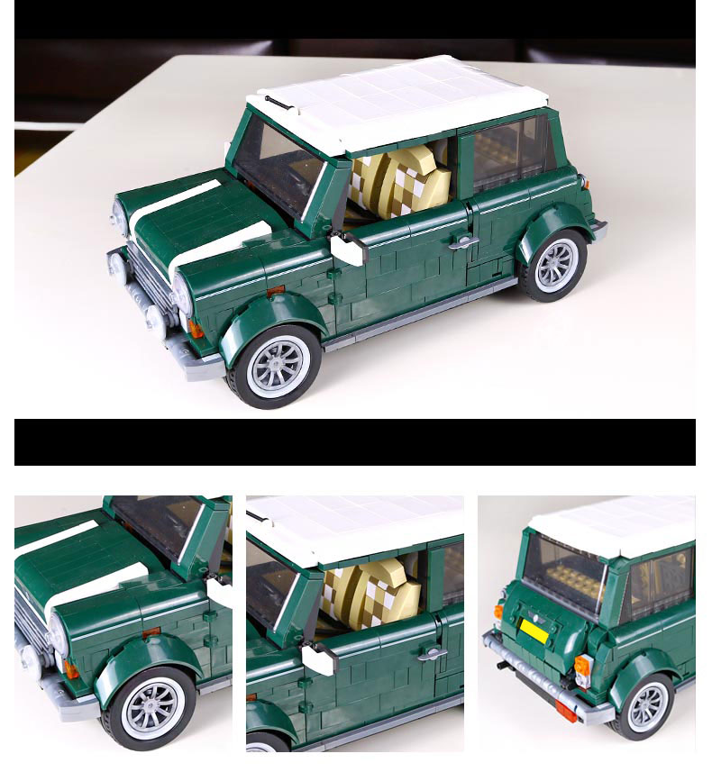 CUSTOM 21002 빌딩 블록 차량 MINI Cooper MK VII 빌딩 브릭 세트