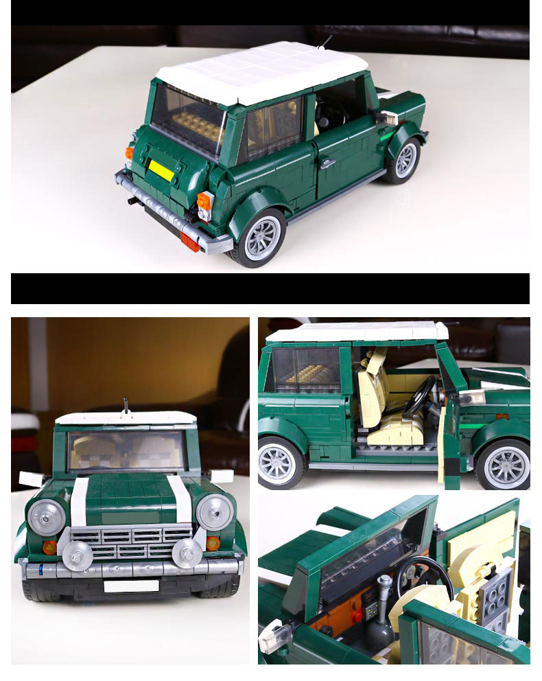 CUSTOM 21002 Building Blocks Vehicles MINI Cooper MK VII Building Brick Sets