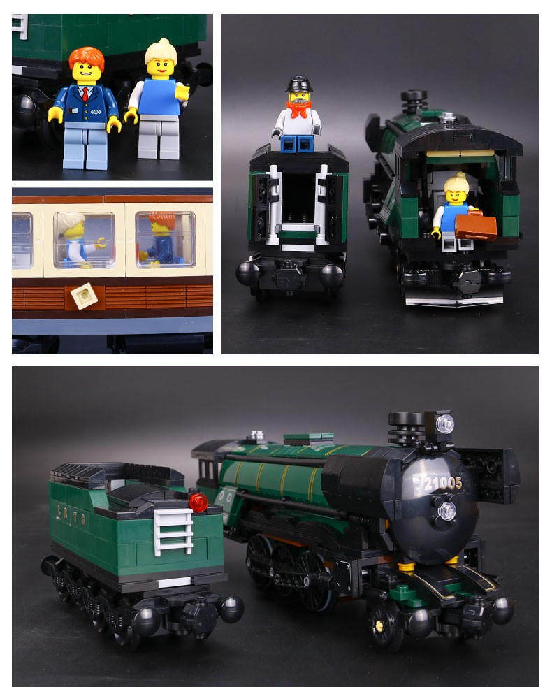 Custom Emerald Night Train Compatible Building Bricks Toy Set 1085 Pieces BuildingToyStore