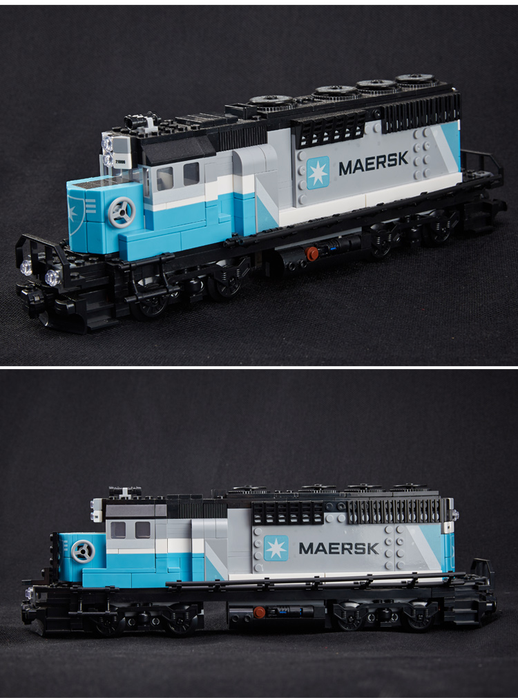 CUSTOM 21006 Bausteine Spielzeug Maersk Train Building Brick Sets