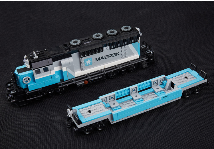 CUSTOM 21006 Bausteine Spielzeug Maersk Train Building Brick Sets