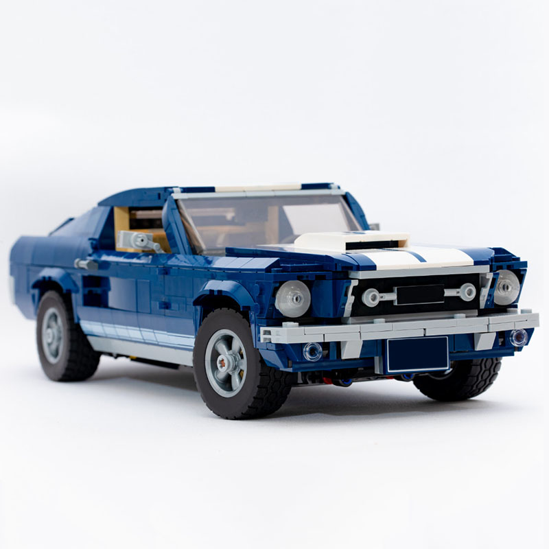 Bausteine Set Creator Technic MOC Serie 21047 Ford Mustang Modell für Kinder DE 