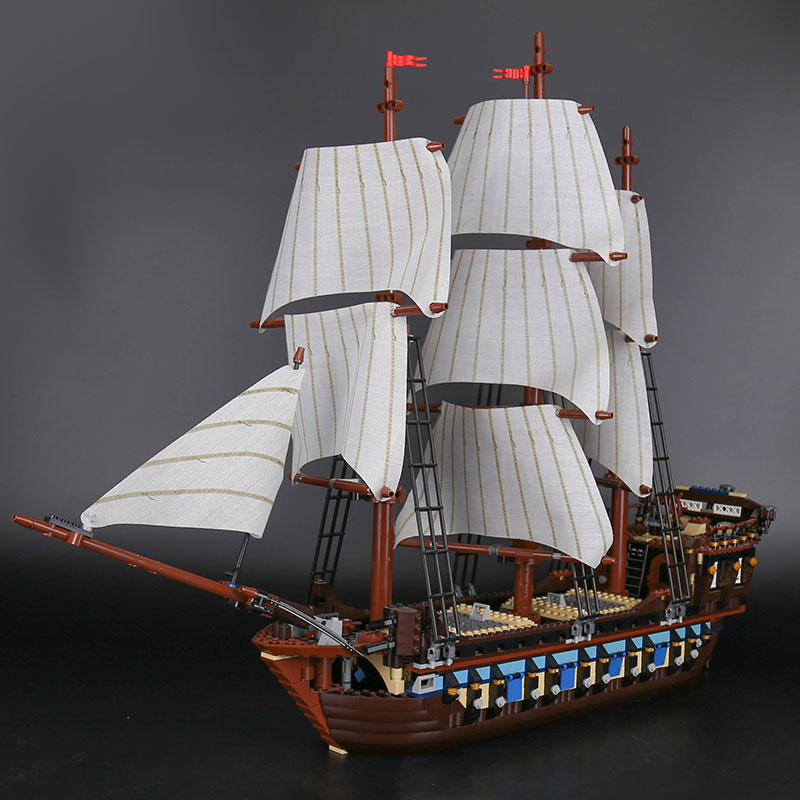 CUSTOM 22001 Building Blocks Toys Pirates of the Caribbean Imperial Flagship Building Brick Sets