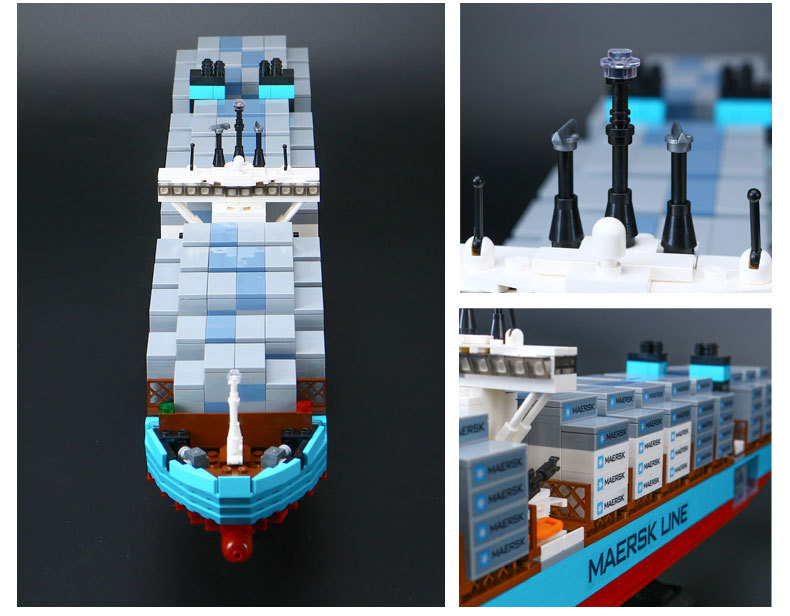 CUSTOM 22002 Building Blocks Maersk Line Triple E Brick Sets