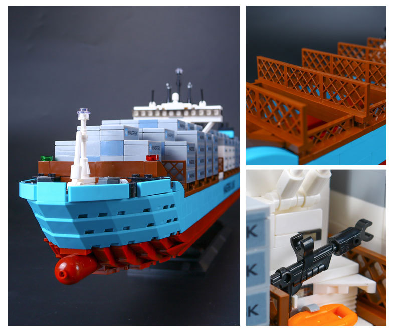 CUSTOM 22002 Building Blocks Maersk Line Triple E Brick Sets