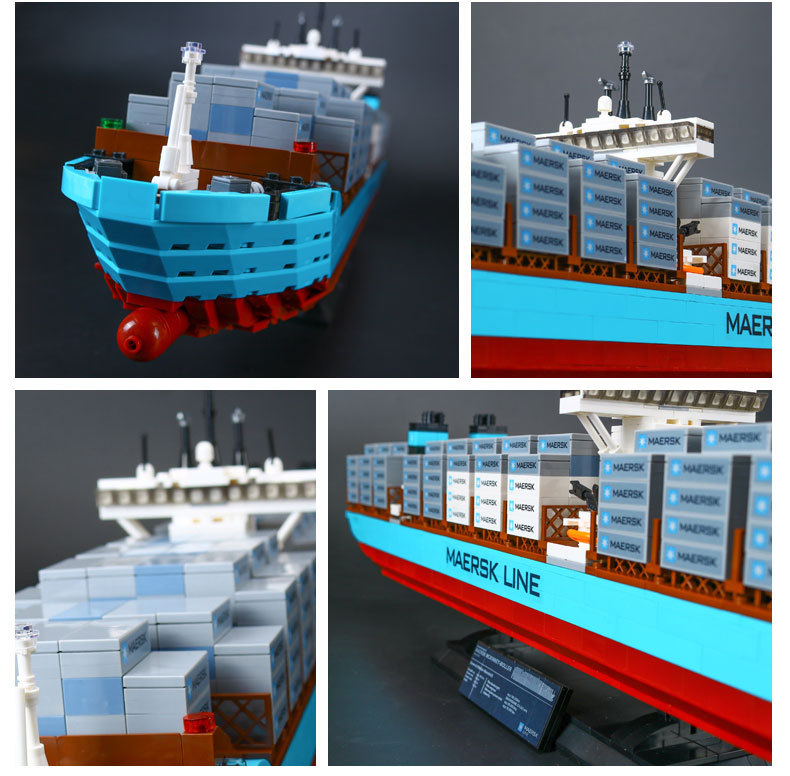 CUSTOM 22002 Building Blocks Maersk Line Triple E Brick Sets