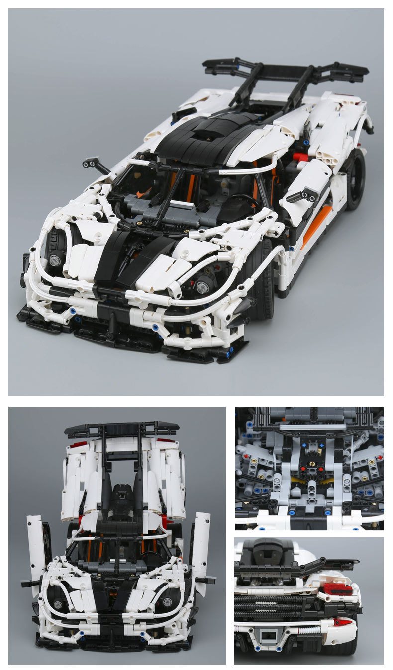 CUSTOM 23002 MOC Koenigsegg One: 1 Sports Car Building Toys Compatible Building Blocks