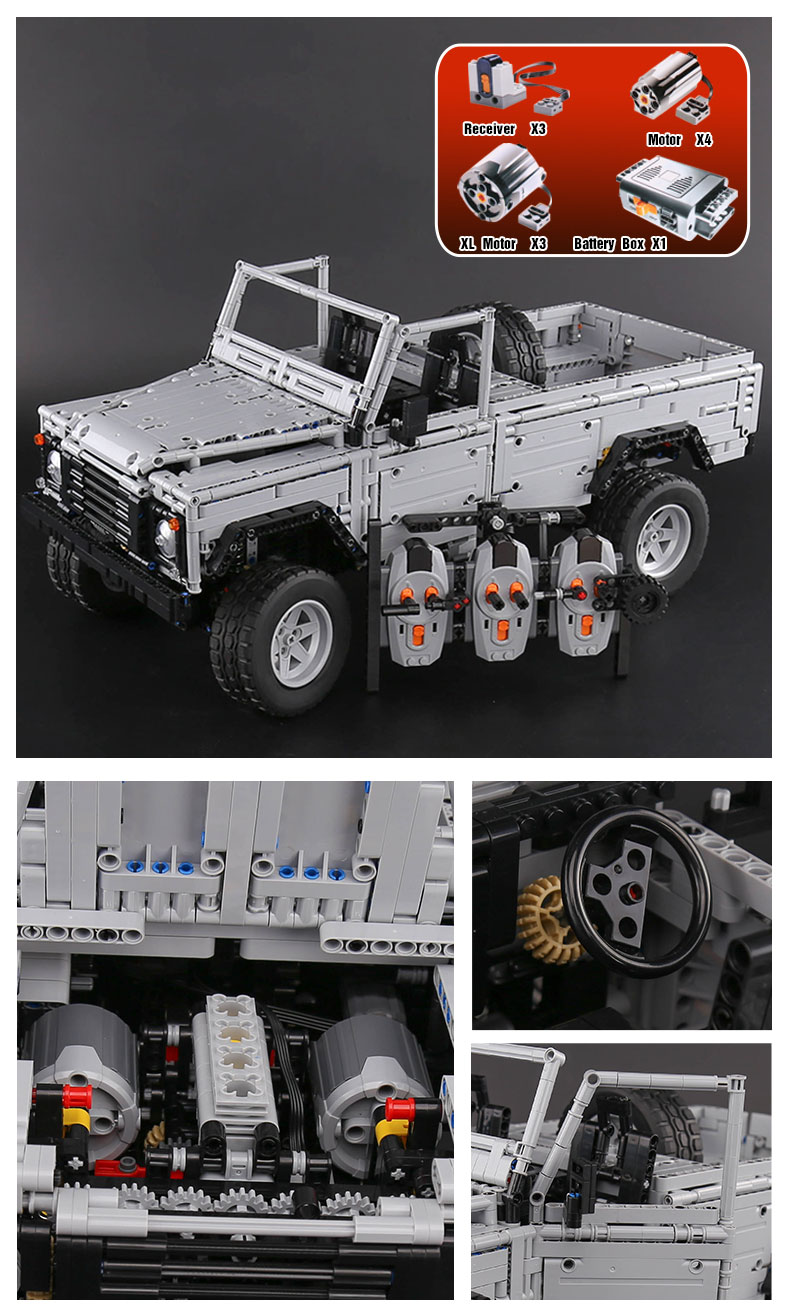 CUSTOM 23003 Wild Off Road Fahrzeuge MOC Bausteine Set