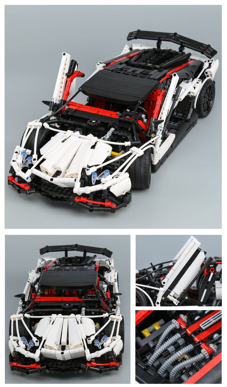 BENUTZERDEFINIERTE 23006 MOC Lamborghini Aventador LP 720-4 Bauspielzeug Kompatible Bausteine