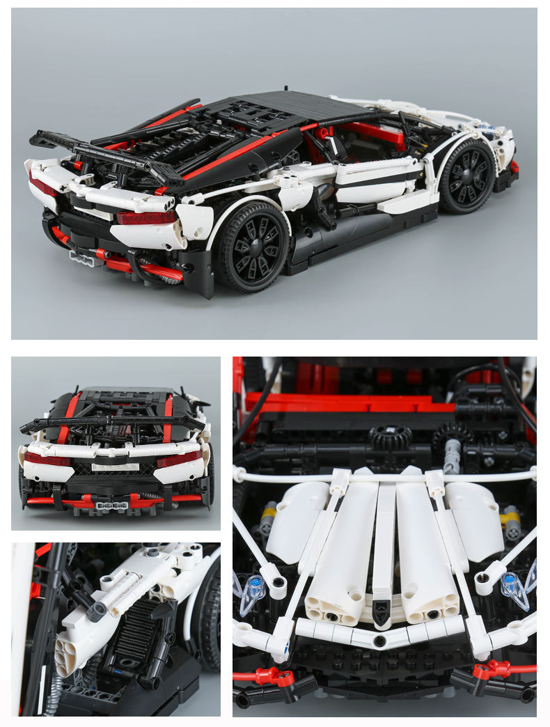 BENUTZERDEFINIERTE 23006 MOC Lamborghini Aventador LP 720-4 Bauspielzeug Kompatible Bausteine