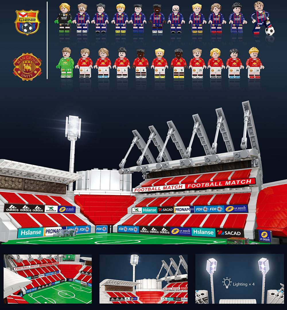 football stadium building blocks