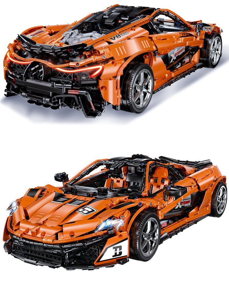 Benutzerdefinierte McLaren P1 MOC Super Auto Bausteine Spielzeug Set 3307 Stück