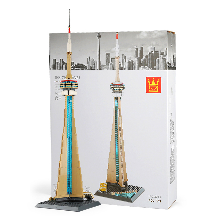 WANGE Architecture Toronto TV Tower Canada Building 4215 Building Blocks Toy Set