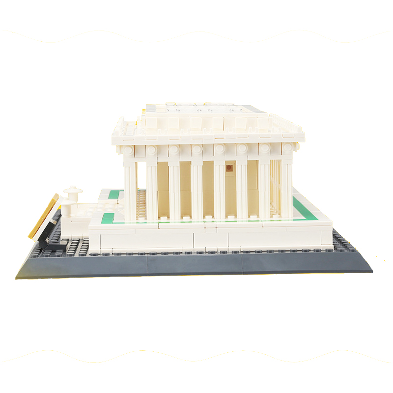 WANGE Architecture Lincoln Memorial Building 4216 Building Blocks Toy Set