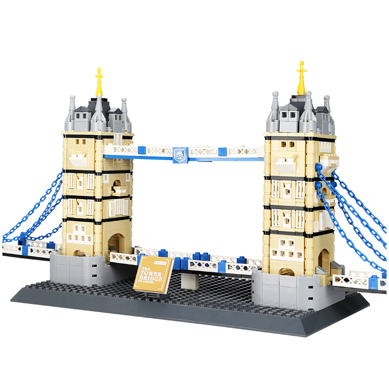 WANGE Architektur Tower Bridge Gebäude 4219 Bausteine Spielzeug Set