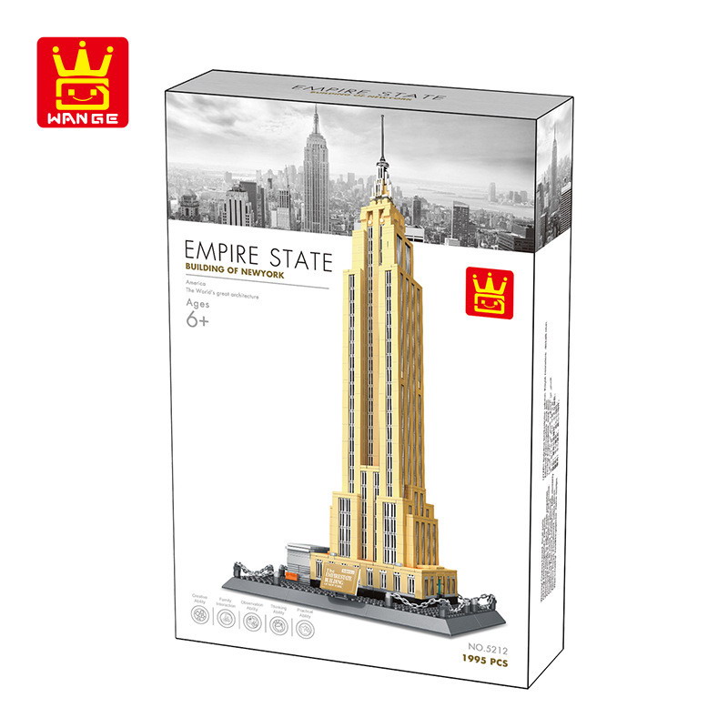 WANGE Architecture American Empire State 5212 Building Blocks Toy Set