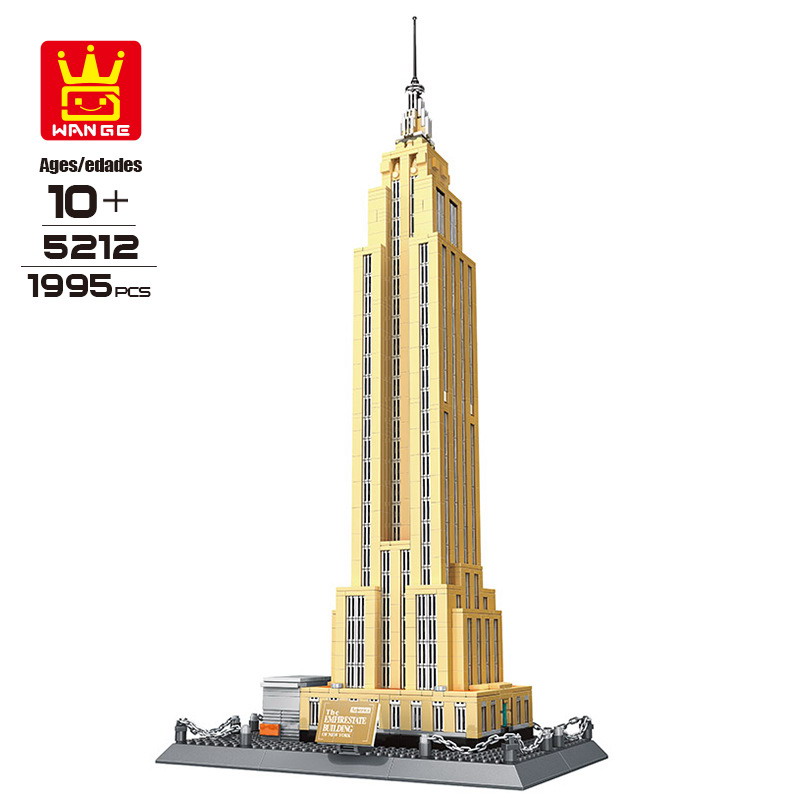 WANGE Architecture American Empire State 5212 빌딩 블록 장난감 세트