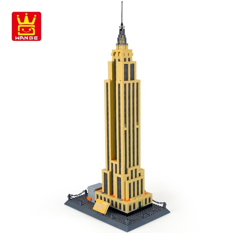 WANGE Architecture American Empire State 5212 빌딩 블록 장난감 세트