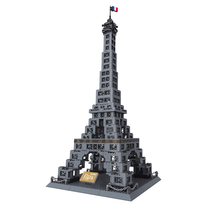 WANGE Architecture Eiffel Tower Building 5217 Building Blocks Toy Set