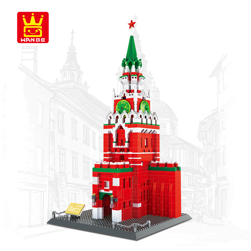 WANGE Architecture Russie Kremlin Tours 5219 Blocs de Construction Ensemble de Jouets