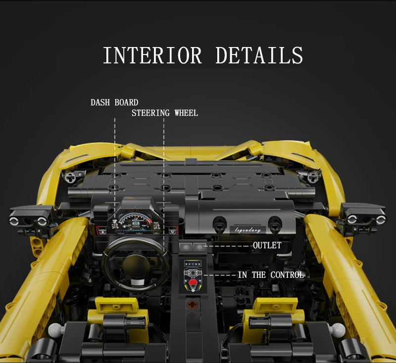 Cada C63004 Lamborghini Aventador LP700 Bausteine-Spielzeugset
