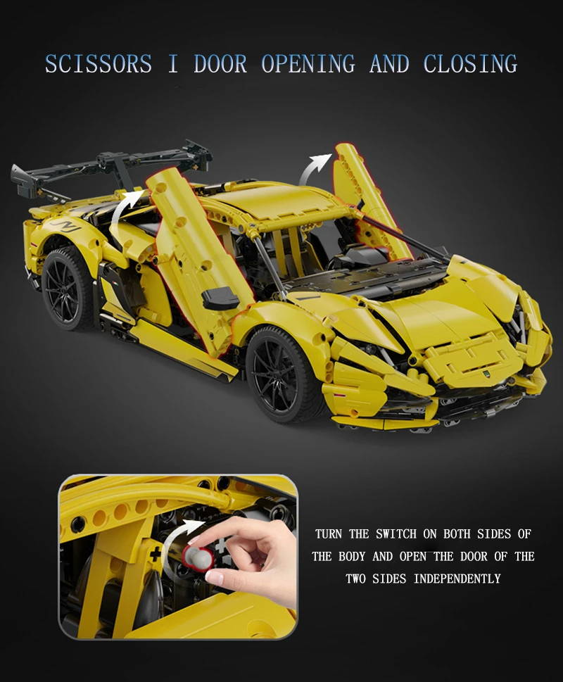 Cada C63004 Lamborghini Aventador LP700 Bausteine-Spielzeugset