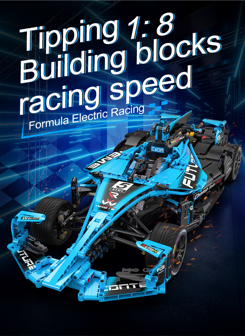 CADA 64004 Technology Series Formel E F1 Auto Bausteine Spielzeug-Set