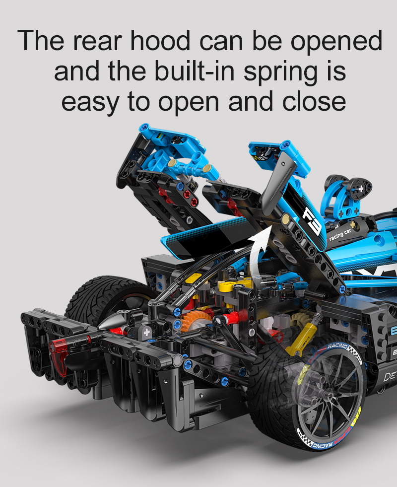 CADA 64004 Technology Series Fórmula E F1 Juego de juguetes de bloques de construcción de automóviles